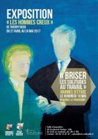 Affiche de l'Exposition Les hommes creux - Thierry Diers