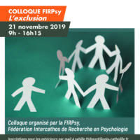 Affiche colloque firpsy L'exclusion